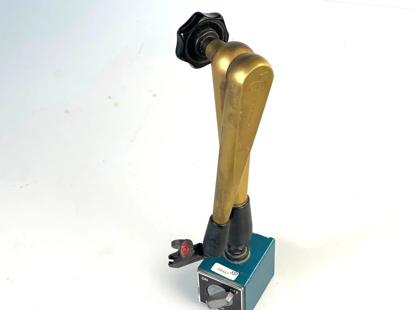 Magnet Messstativ hydraulisch, Hörger und Gassler, gebraucht, Ausladung 350 u 400mm
