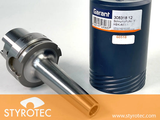 Schrumpffutter 3° schlank HSK 63A, L 120mm, Ø 12 mm neu Garant 308318