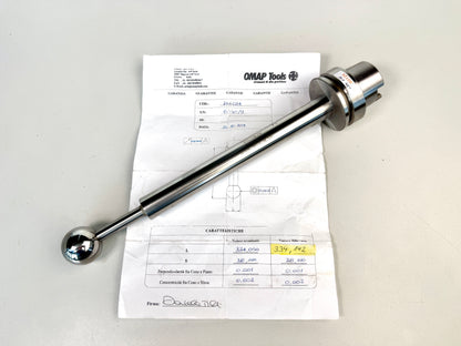 Kalibrierkugel Ø 38mm L 334 mm gebraucht, HSK 63A #80124