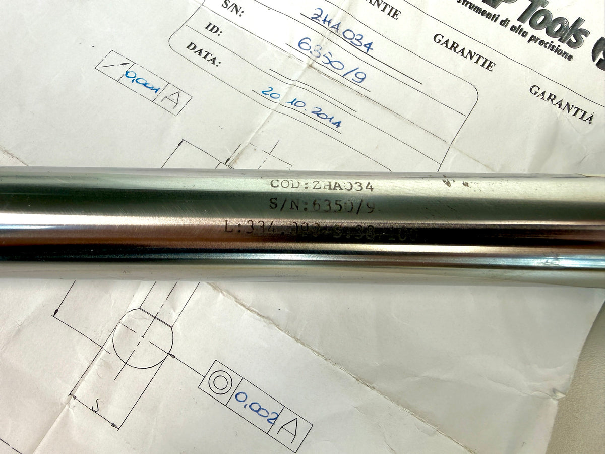 Kalibrierkugel Ø 38mm L 334 mm gebraucht, HSK 63A #80124