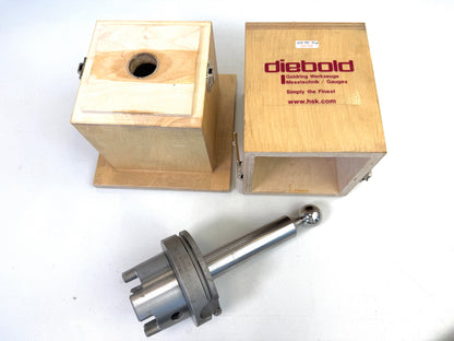 Kalibrierkugel HSK 100 gebraucht, Diebold mit Zertifikat # 80108
