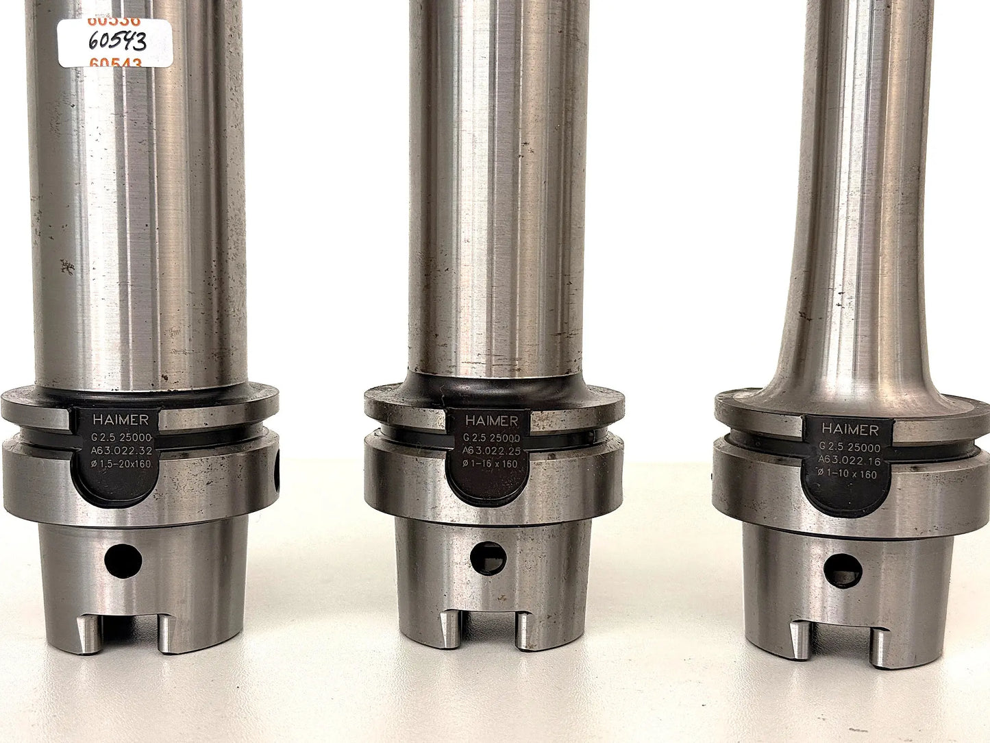 Haimer Spannzangenfutter HSK A63 ER16 ER25 ER32 gebraucht, top Zustand, Konvolut 21 Stck.