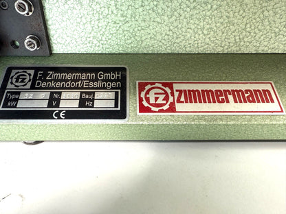 Zimmermann SZP Piccolo, Tellerschleifmaschine 220V, gebraucht