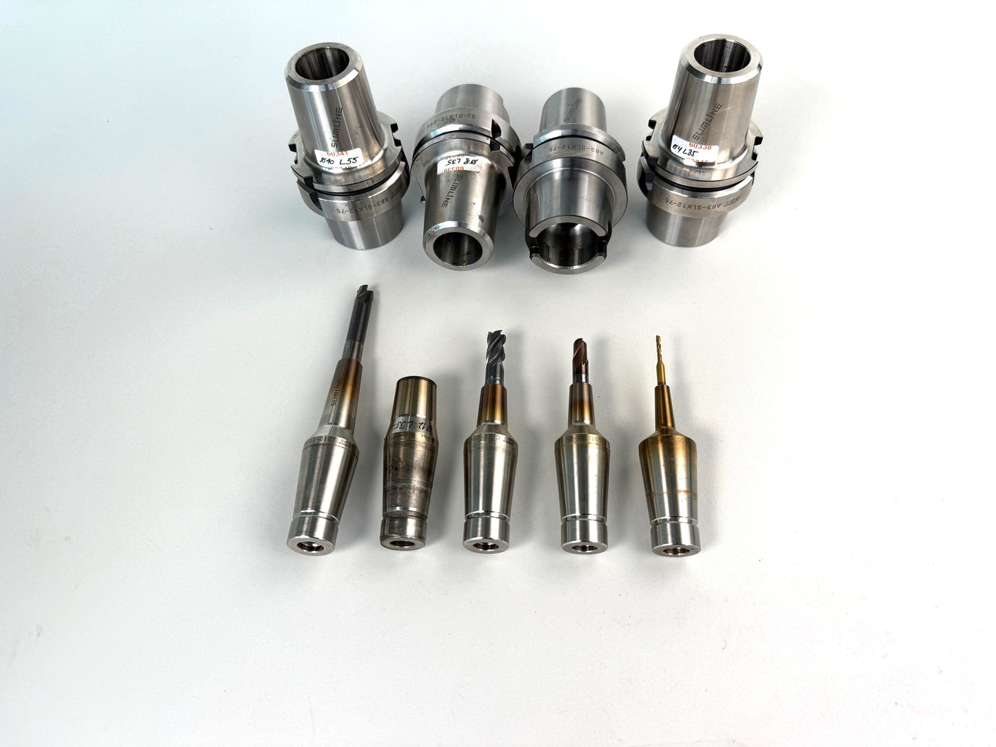 MST Slimline Schrumpfaufnahmen HSK 63A gebraucht Konvolut #60338 60339 60340 60341