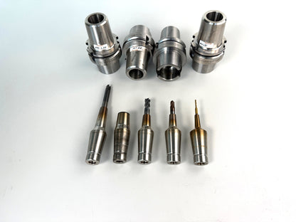 MST Slimline Schrumpfaufnahmen HSK 63A gebraucht Konvolut #60338 60339 60340 60341