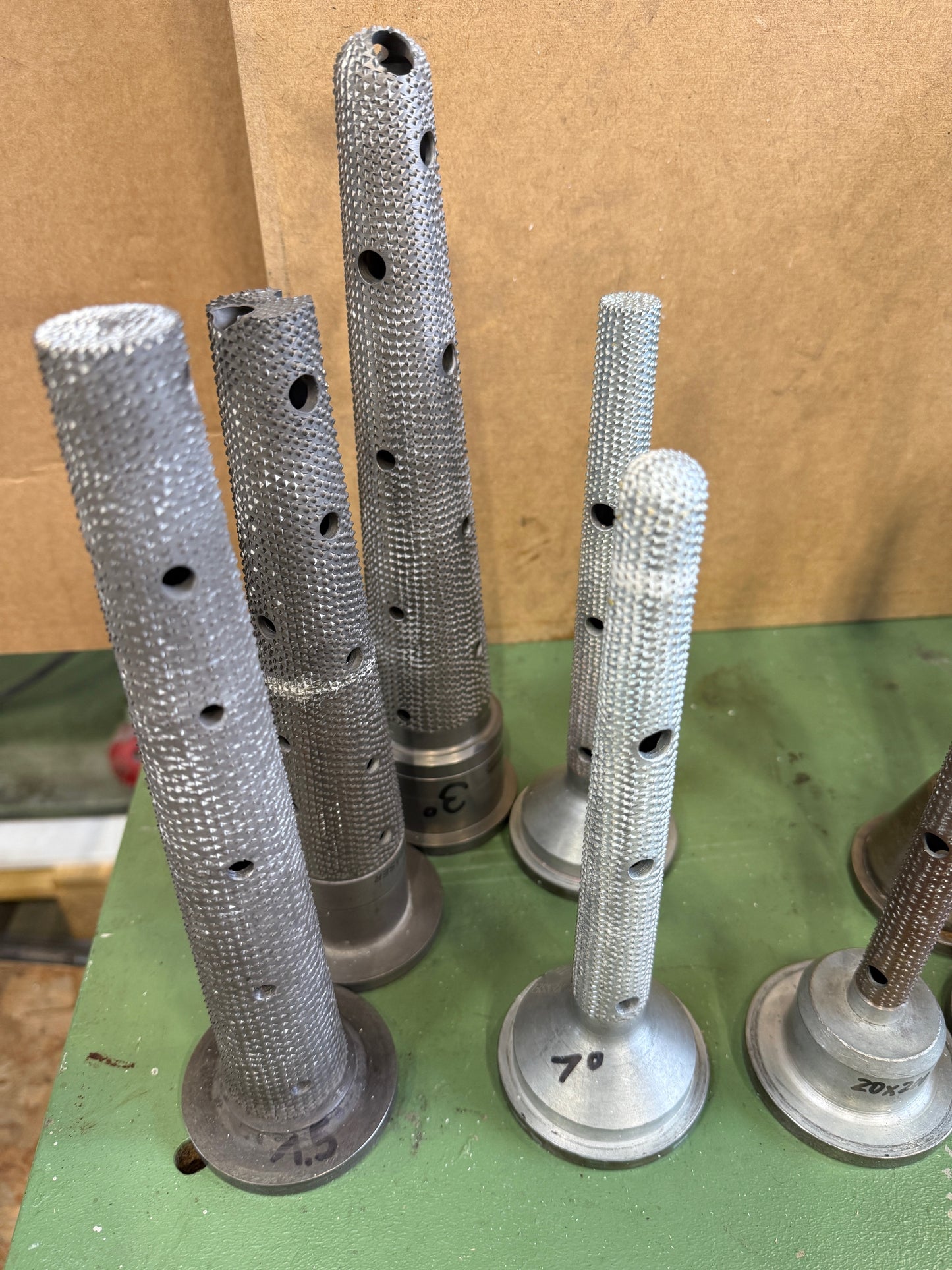 Raspelhohlfräser Konvolut 17 Stck. Flansch 78/8