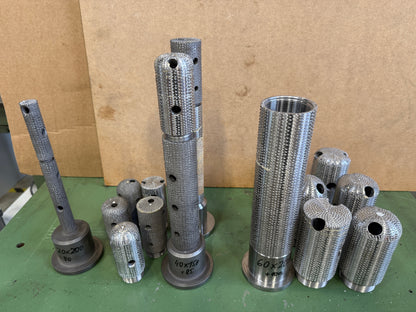 Raspelhohlfräser Konvolut 4 Stck. Flansch 78/8 mit Wechselköpfen