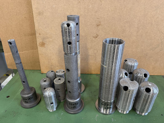 Raspelhohlfräser Konvolut 4 Stck. Flansch 78/8 mit Wechselköpfen