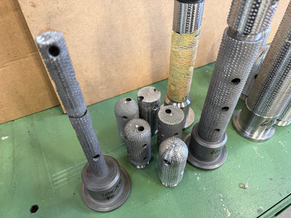 Raspelhohlfräser Konvolut 4 Stck. Flansch 78/8 mit Wechselköpfen